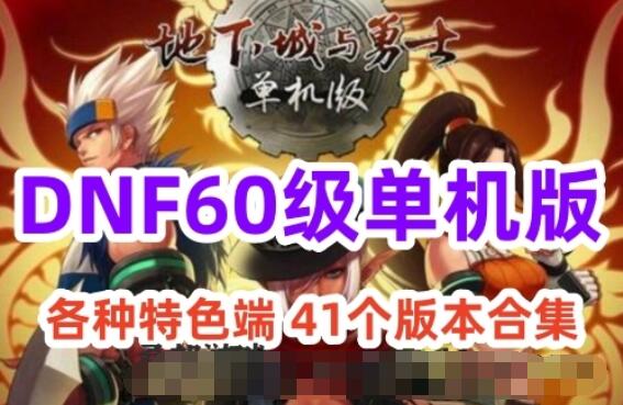网游DNF单机版 60级各种特色端 41个版本合集 【170GB】